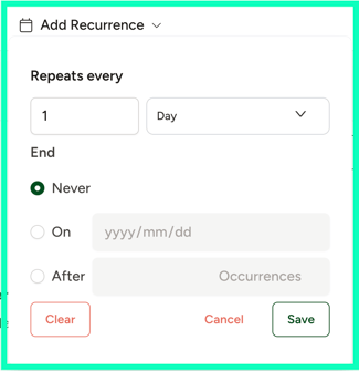 Recurrence 9