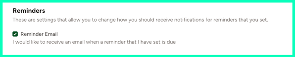 Reminder Notifications