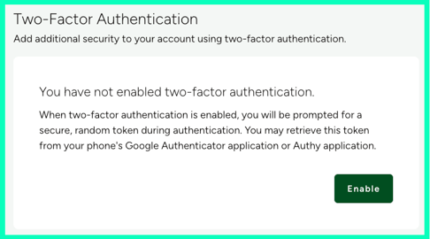 Two-Factor Authentication
