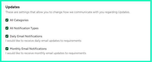 Updates